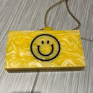 LULU Smile Acrylic Crossbody Women's Bag Handbag Purse